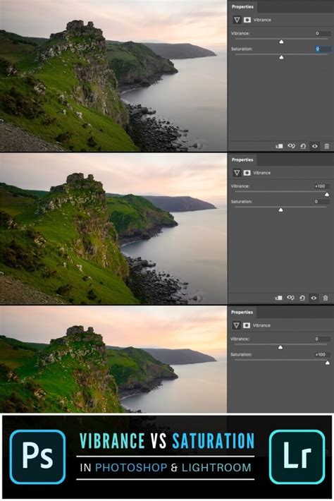 The Difference Between Vibrance Vs Saturation In Photoshop And Lightroom Explained Different