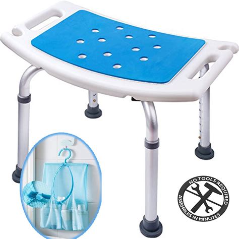 Medokare Shower Stool with Padded Seat - Shower Seat for Seniors with