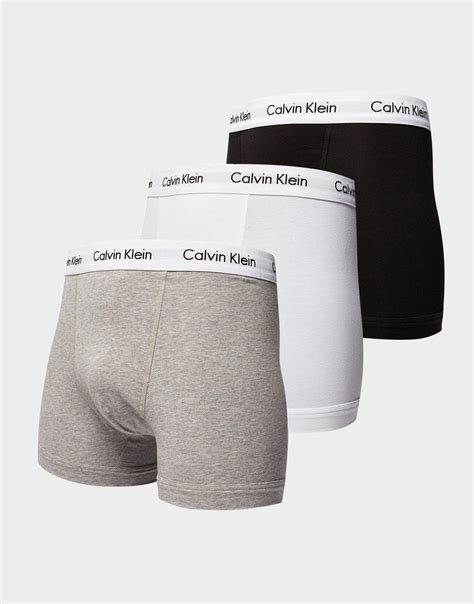Buy White Calvin Klein 3 Pack Boxer Shorts Jd Sports