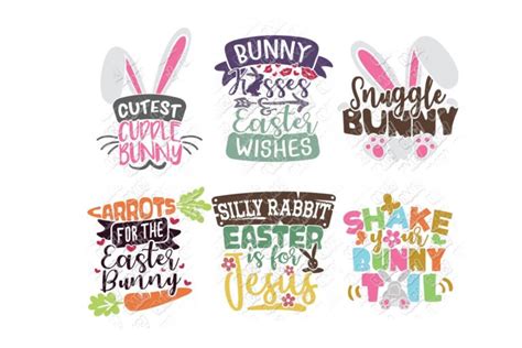 Bunny Easter Quotes SVG in SVG/DXF/EPS/JPG/PNG • OhMyCuttables