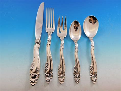 Decor By Gorham Sterling Silver Flatware Set For 8 Service 40 Pieces EBay