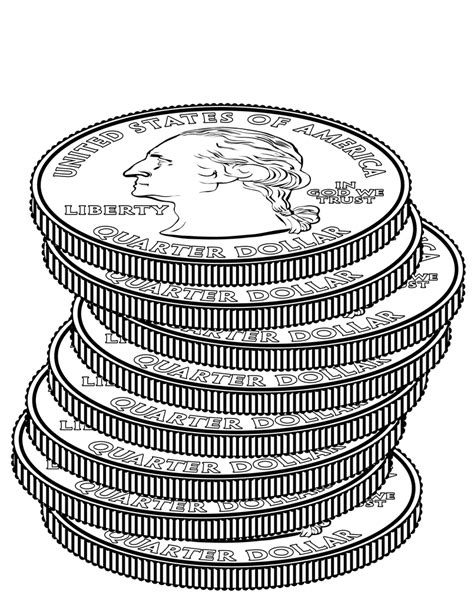 Free Coins Clipart Black And White Download Free Coins Clipart Black