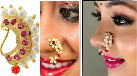 Maharastra Style Traditional Nose Pin Mumbai Maharashtra Culture Bridal Nose Pin Desine In