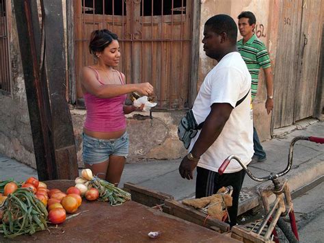 Woman Selling Produce In Santiago De Cuba Jan 2014