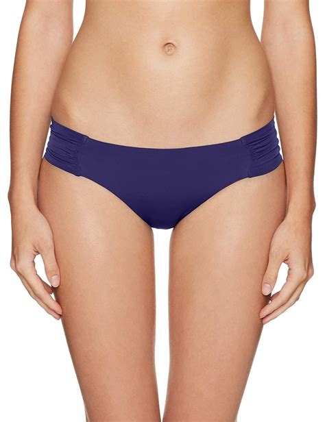 Trina Turk Shirred Side Hipster Pant Bikini Swimsuit Bottom In Blue Save Lyst