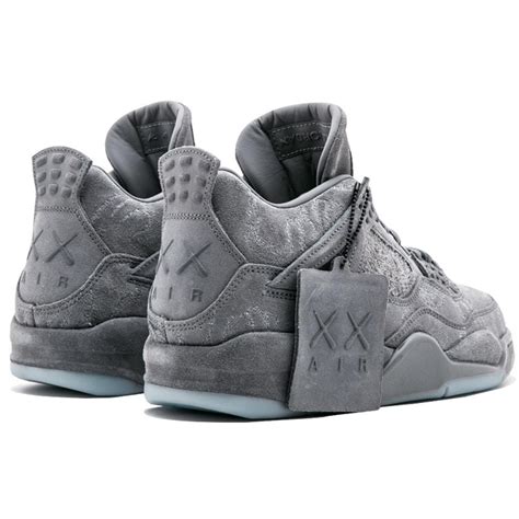 Nike X Kaws Air Jordan 4 Retro Cool Grey And White Kick Game