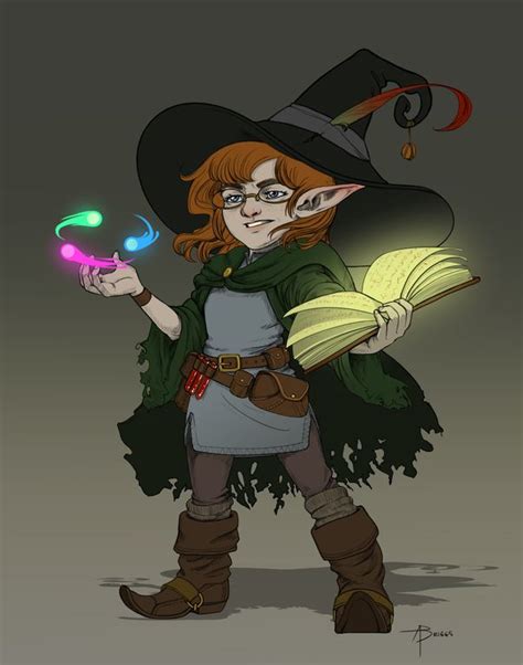 Verabell Gnome Witch Wizard Magic Mage Warlock Spellcaster Dandd