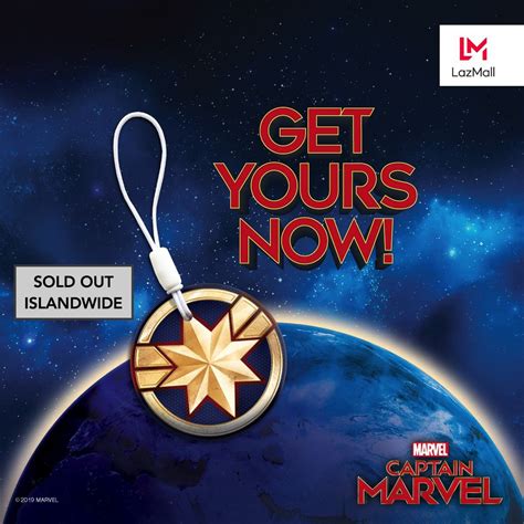 Captain Marvel Ezlink Charm By Ez Link Marvel Shopee Singapore