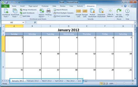 How To Create A Calendar In Excel Gambaran