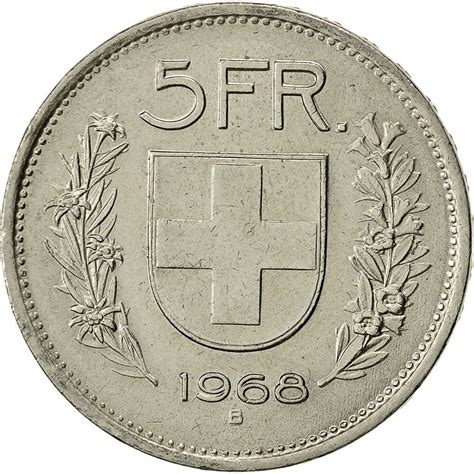 492998 Monnaie Suisse 5 Francs 1968 Bern Sup Copper Nickel Km