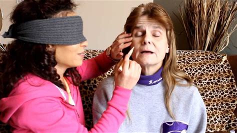 blindfold makeup challenge feat my mommy youtube