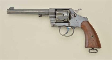 Martial Colt Model 1903 Da Revolver 38 Cal 6 Barrel Blue Finish