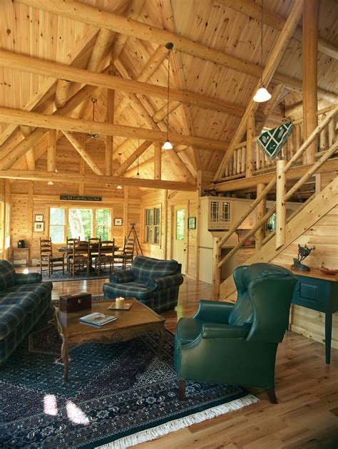 Maine Lakeside Retreat Rustic Living Room Portland Maine By