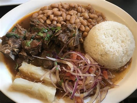 I Ate Peruvian Braised Goat Cabrito Norteño Yuca Red Onion And