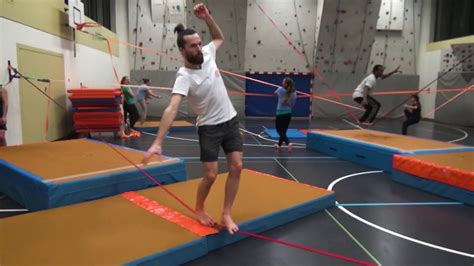 Indoor Slackline Training Simply Perfect In Wintertime Youtube