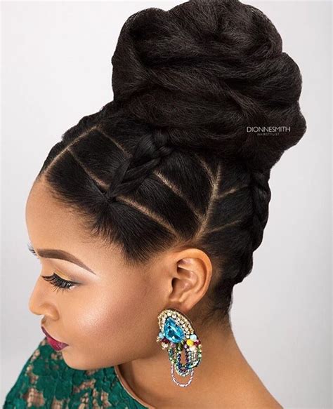 Creative Updo By Dionnesmithhair Https Blackhairinformation Com