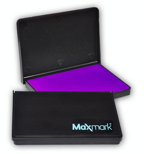 Maxmark Large Purple Stamp Pad 2 34 By 4 14 Premium Felt Pad