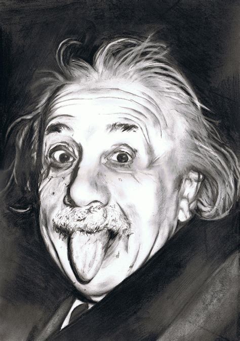 Albert Einstein Drawing By Shane Cunningham