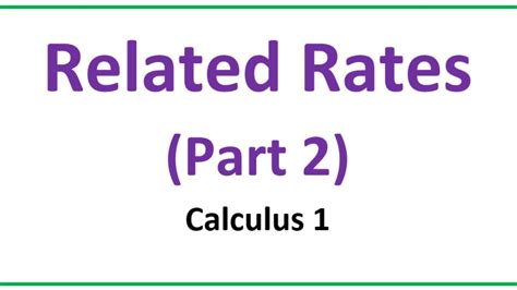 Calc 1 Related Rates Problems Part 2 Youtube