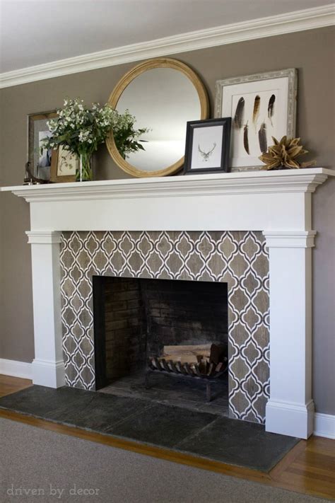 Our New Fireplace Tile Surround Driven By Decor
