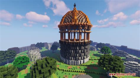 Minecraft Circular Towers