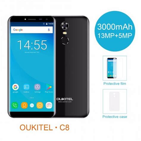 Oukitel C8 55 189 Infinity Display Android 70 Quad Core Smartphone