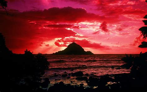 Hawaii Sunset Wallpapers Wallpaper Cave