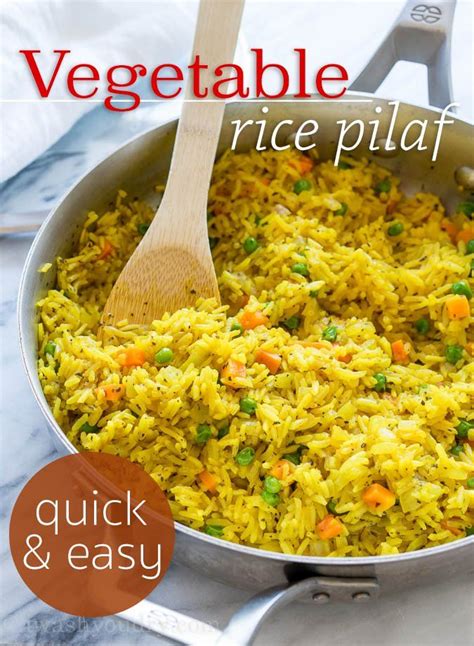Easy Vegetable Rice Pilaf | Recipe | Rice side dishes, Easy rice