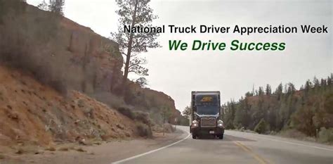 Werner looks forward to national truck driver appreciation week every year as a time to join the nation in celebrating our professional drivers and recognizing them for safely keeping america moving all year, said president and chief executive officer derek leathers. Truck drivers get honored in video during Appreciation Week