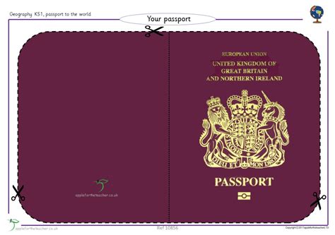 Passport Template Year Apple For The Teacher Ltd