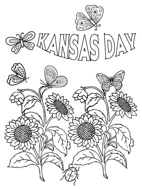 Kansas Day Image Coloring Page Download Print Or Color Online For Free