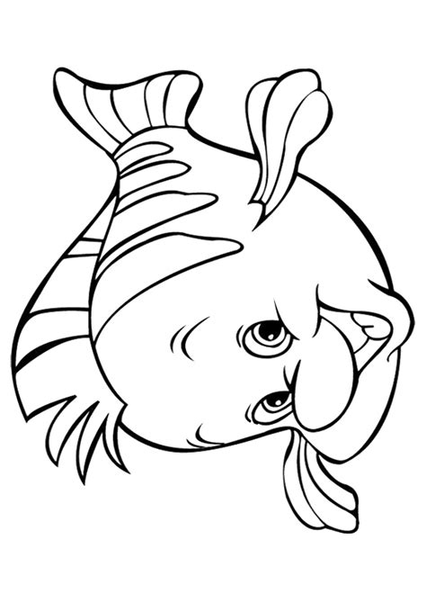 The Flounder Coloring Page Free Printable Coloring Pages For Kids