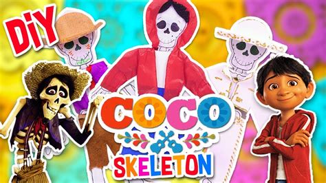 Diy Coco Paper Skeletons Calaveritas From The Movie Crafts