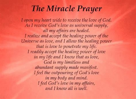 Miracle Prayer Miracle Prayer Prayers For Healing Prayer Quotes