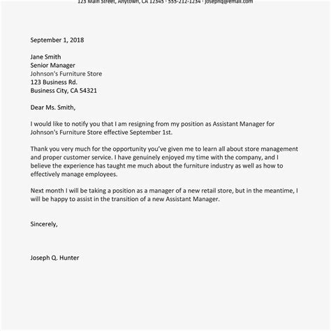 Tips For Writing A Letter Of Resignation With Samples
