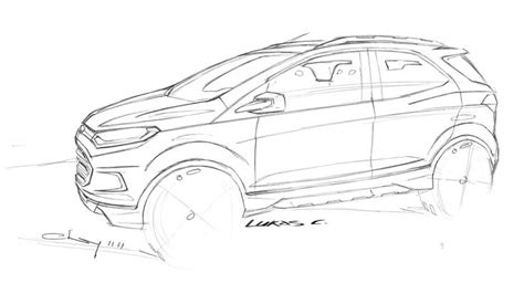 Ford Ecosport Concept Design Sketch Car Design Sketch Ford Ecosport