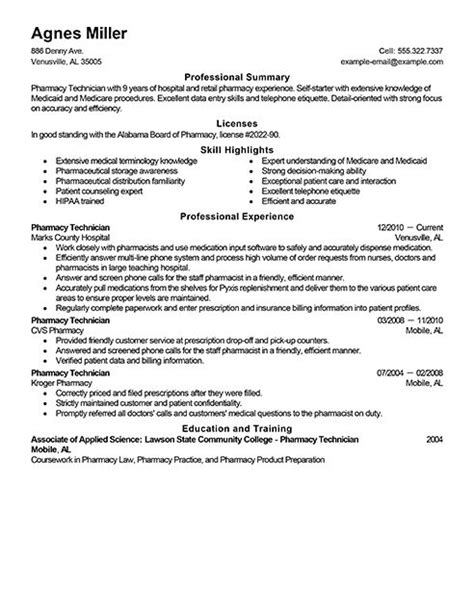 This position reports to the pharmacist. Best Pharmacy Technician Resume Example | Resume examples ...