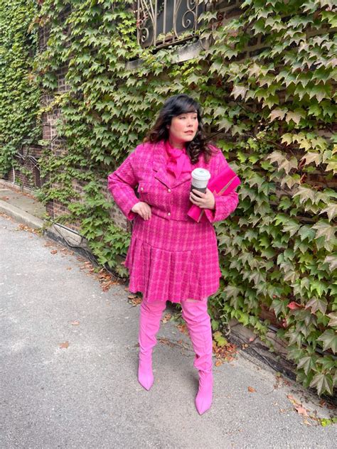 Barbie Pink Plus Size Outfit For Fall