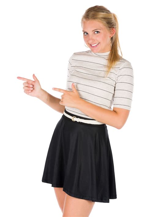 Young Woman Pointing Free Stock Photo Public Domain Pictures