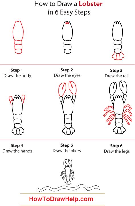 Https://techalive.net/draw/how To Draw A Lobster Easy
