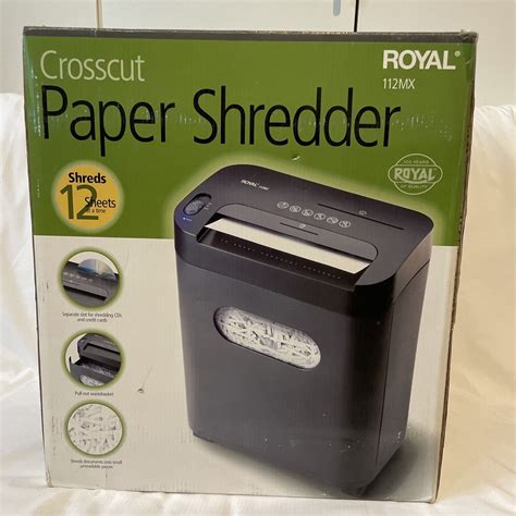 Royal 112mx 12 Sheet Cross Cut Home Office Paper Shredder Ebay