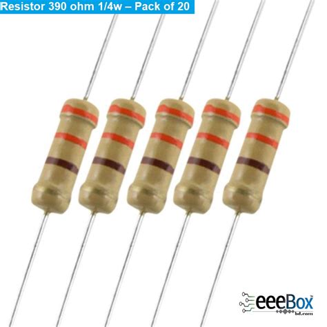 390 Ohm 14w Resistor Pack Of 20 Eee Box Bd Online Shop Anytime