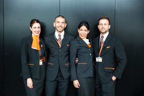 The members of an aircraft crew who attend to passengers. easyJet Cabin Crew Portugal (2021) - Better Aviation