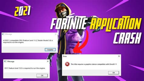 How To Fix Fortnite Application Crash Fix Fortnite Crashes D D Error YouTube