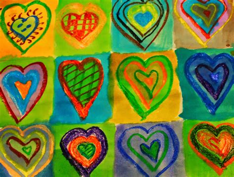 Kandinsky Inspired Heart Painting Sparklingbuds