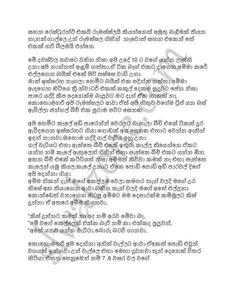 අම්මයිමමයිගාලුකොටුවෙදි9 Sinhala Wal Katha