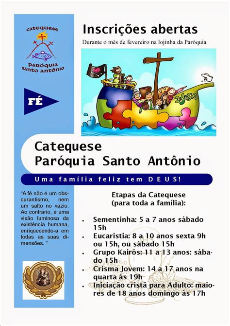 Catequese Online Da Paróquia Santo Antônio Brasília Df InscriÇÕes