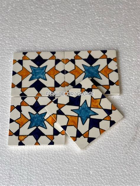 Moroccan Tiles Hand Painted Moroccan Tiles Kitchen Tiles Etsy