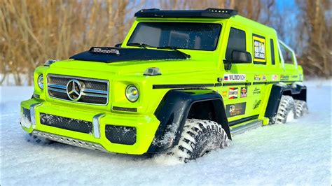 Mercedes G63 6x6 Rc Crawler Traxxas Trx 6 Snow Off Road Racing Youtube