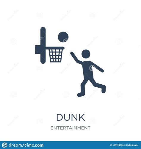Dunk Icon In Trendy Design Style. Dunk Icon Isolated On White Background. Dunk Vector Icon 